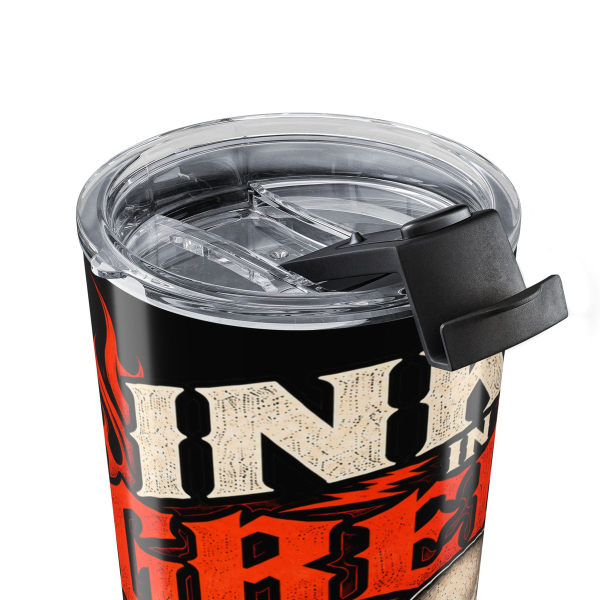 Inked In Grease 20oz Tumbler with Garage Life artwork by Print Gear