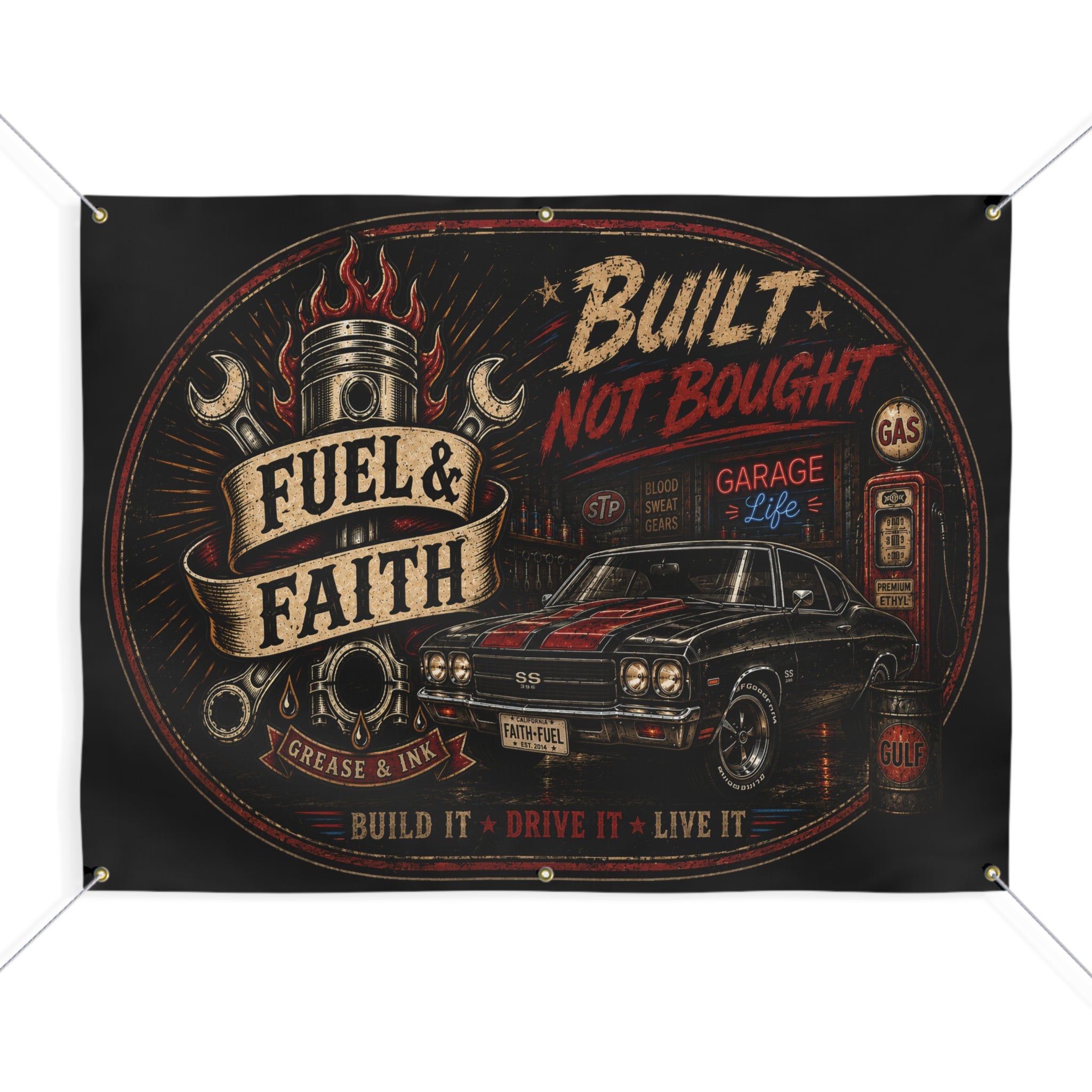Fuel & Faith Garage Banner
