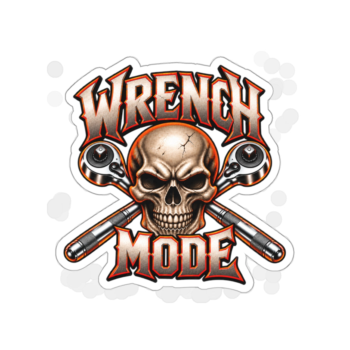 Wrench Mode Die-Cut Sticker 1 with Garage Life artwork by Print Gear