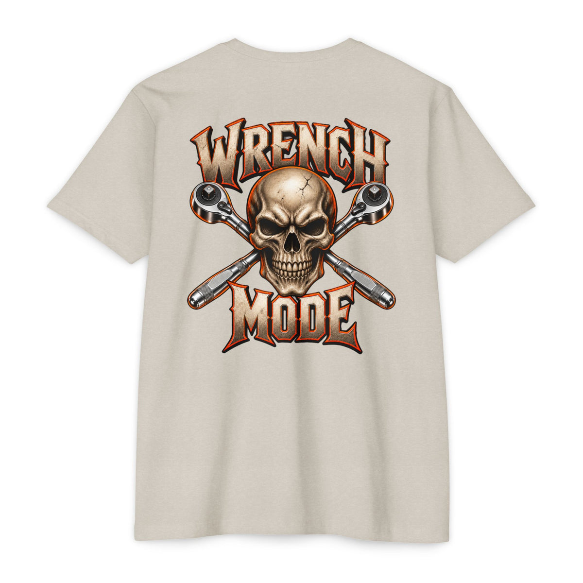 Wrench Mode T-Shirt with Garage Life artwork by Print Gear