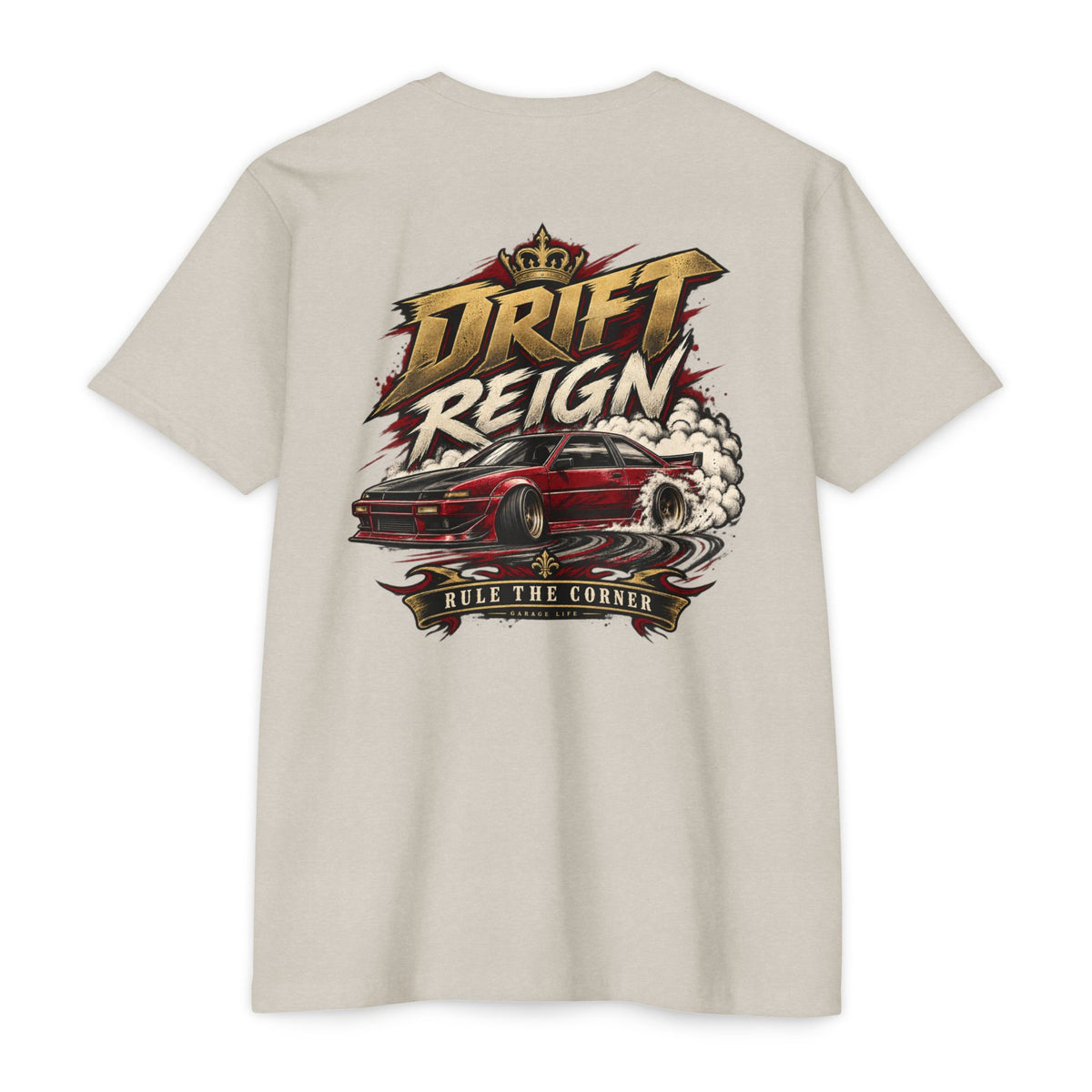Drift Reign T-Shirt with Garage Life artwork by Print Gear