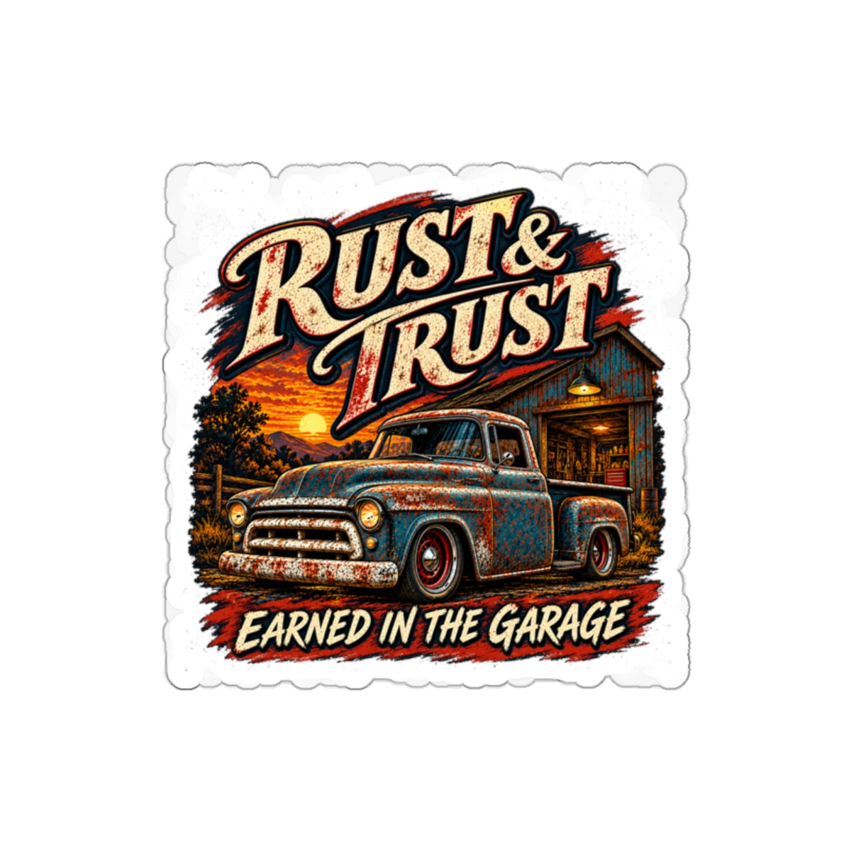 Rust & Trust Truck Sticker 1