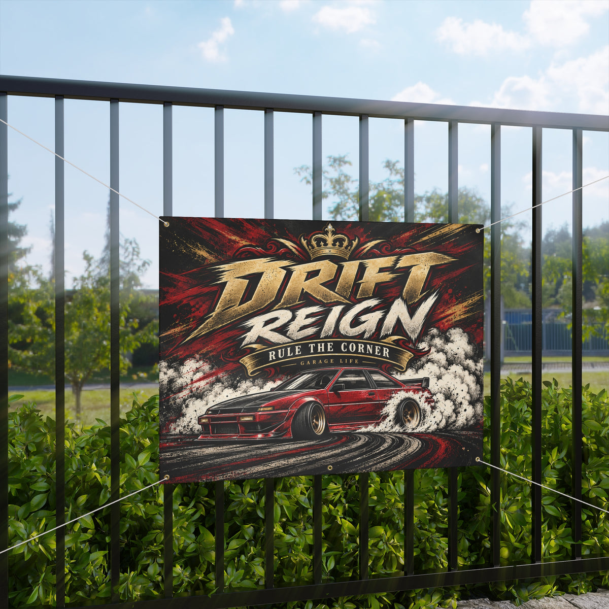 Drift Reign Garage Banner