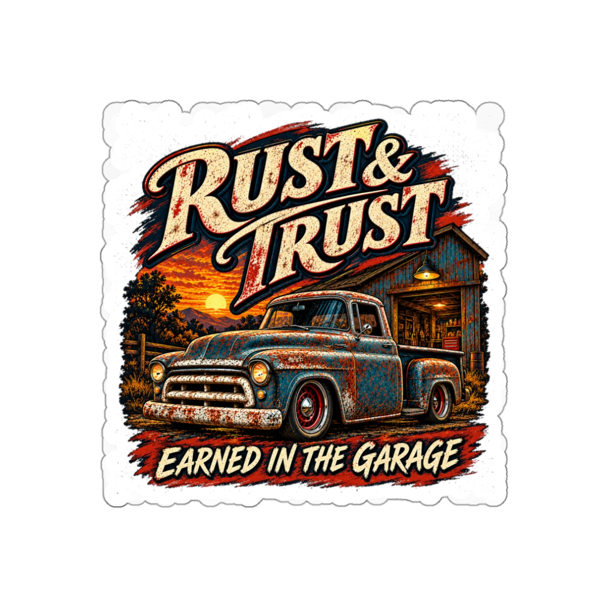Rust & Trust Truck Sticker 1