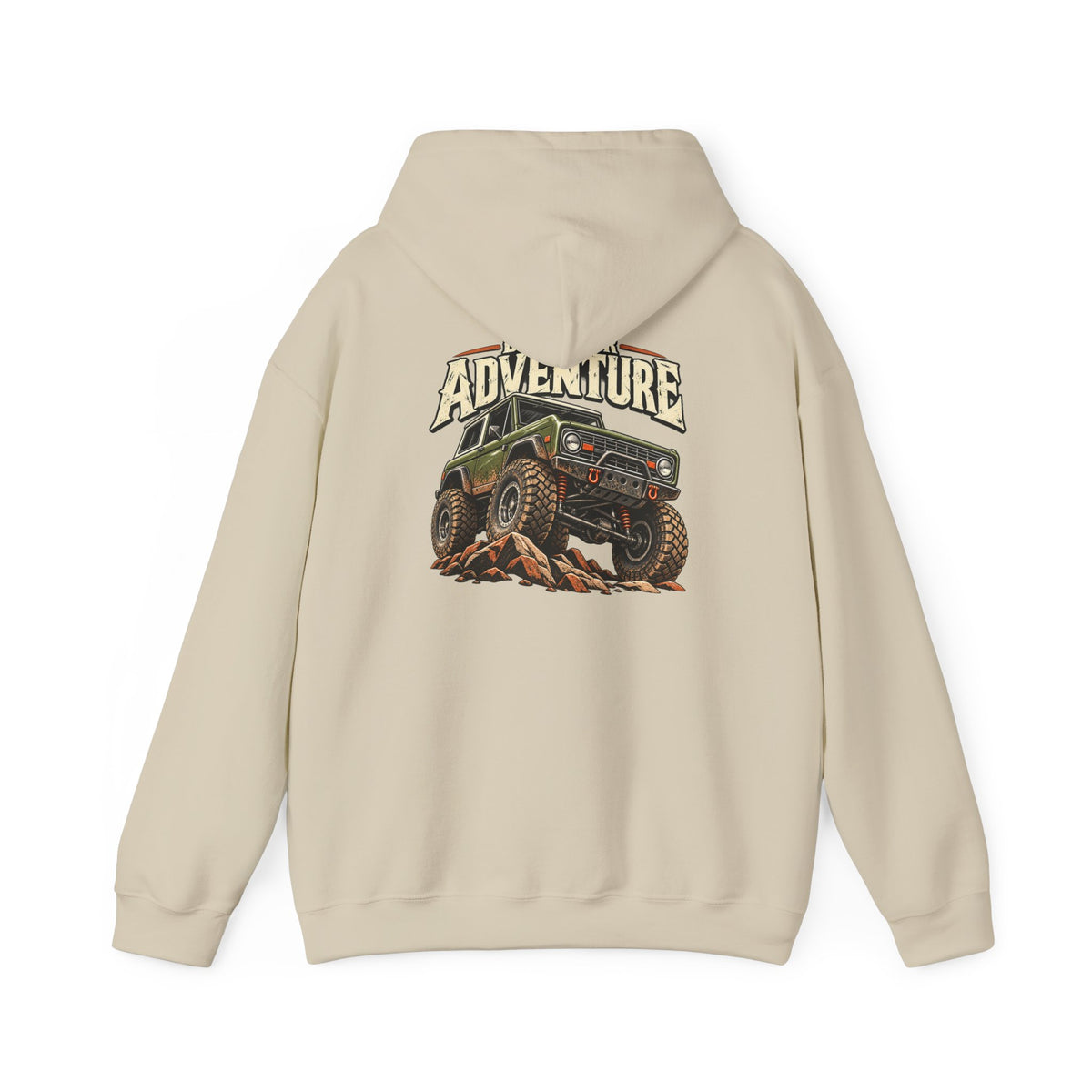 Built For Adventure Hoodie with Garage Life artwork by Print Gear