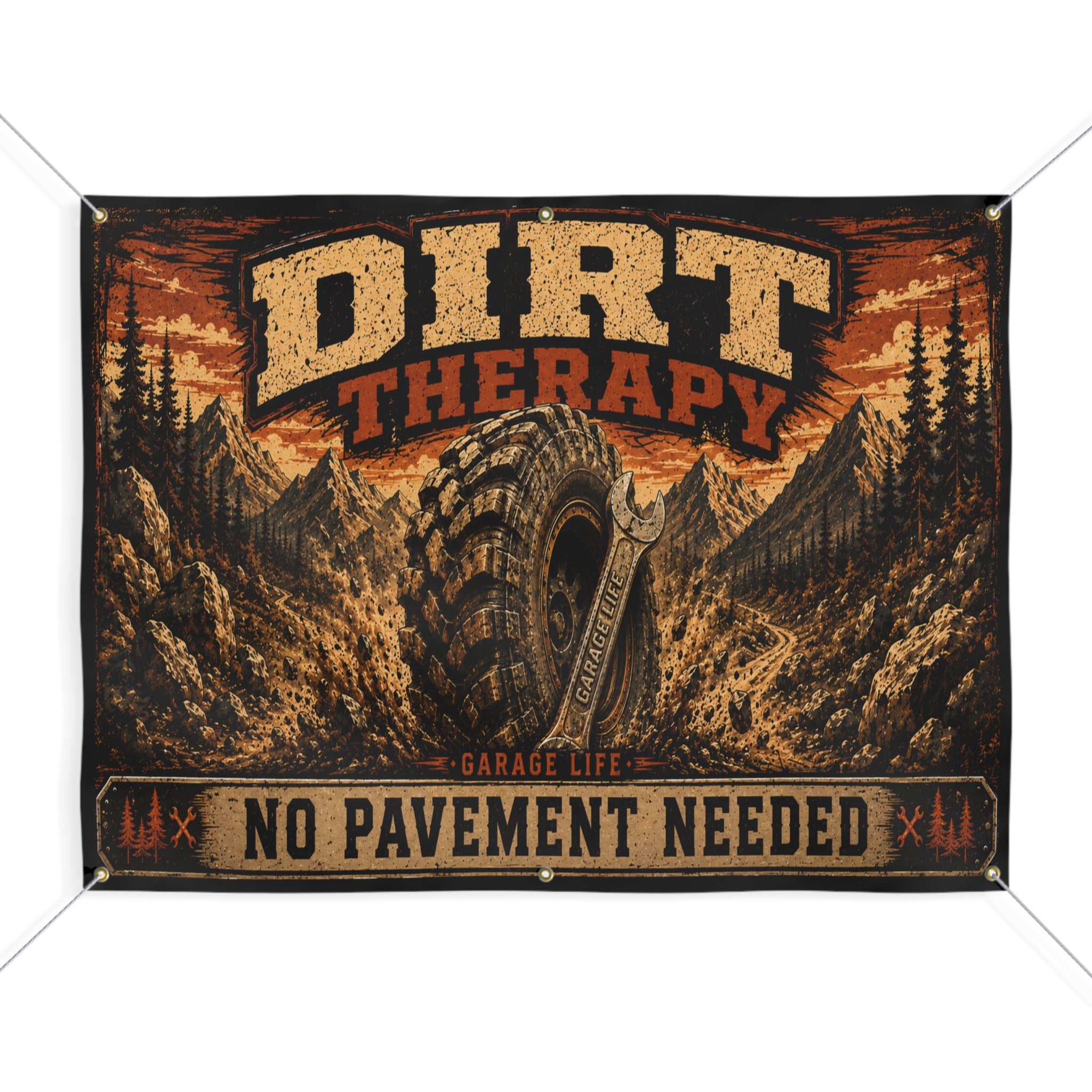 Dirt Therapy Garage Banner