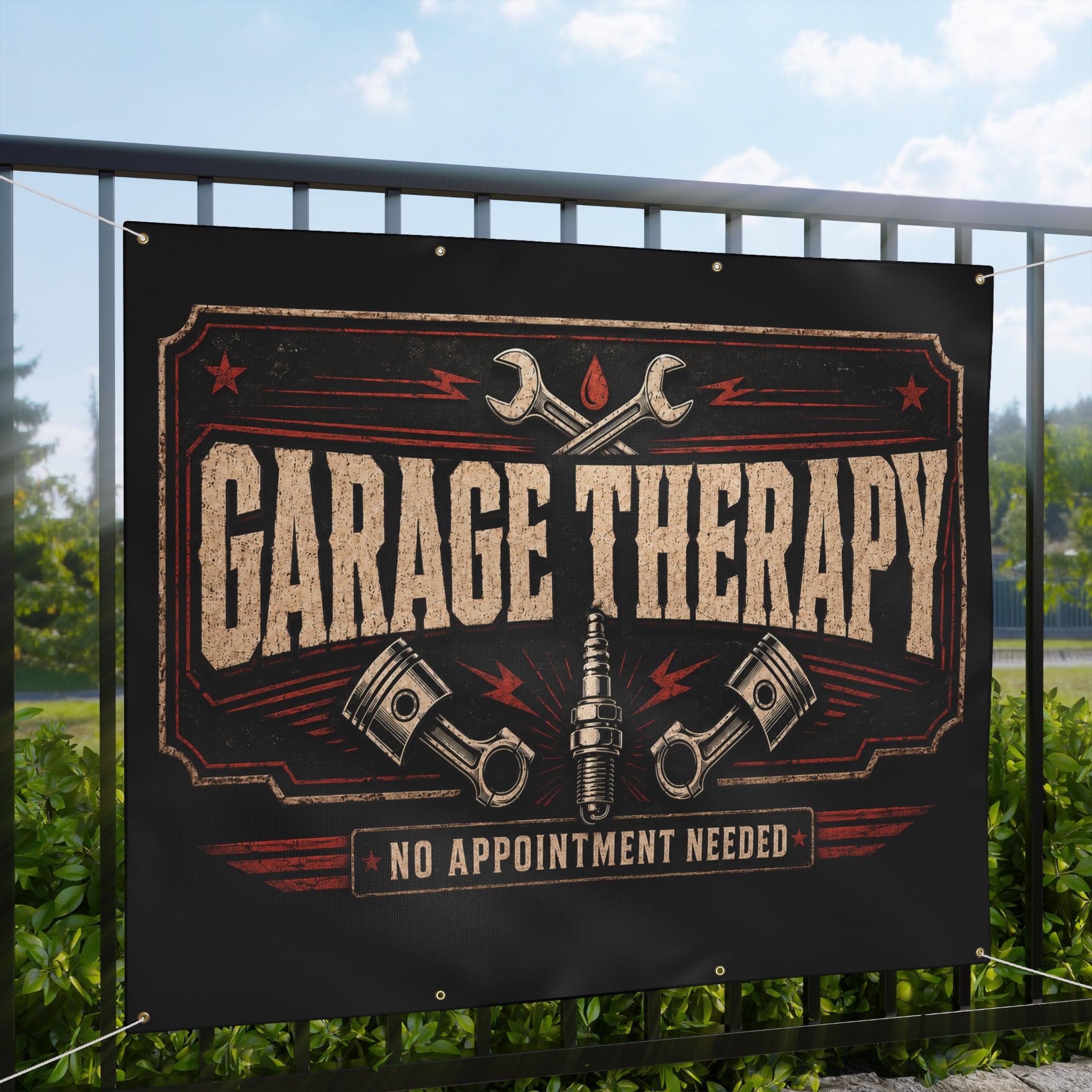Garage Therapy Garage Banner