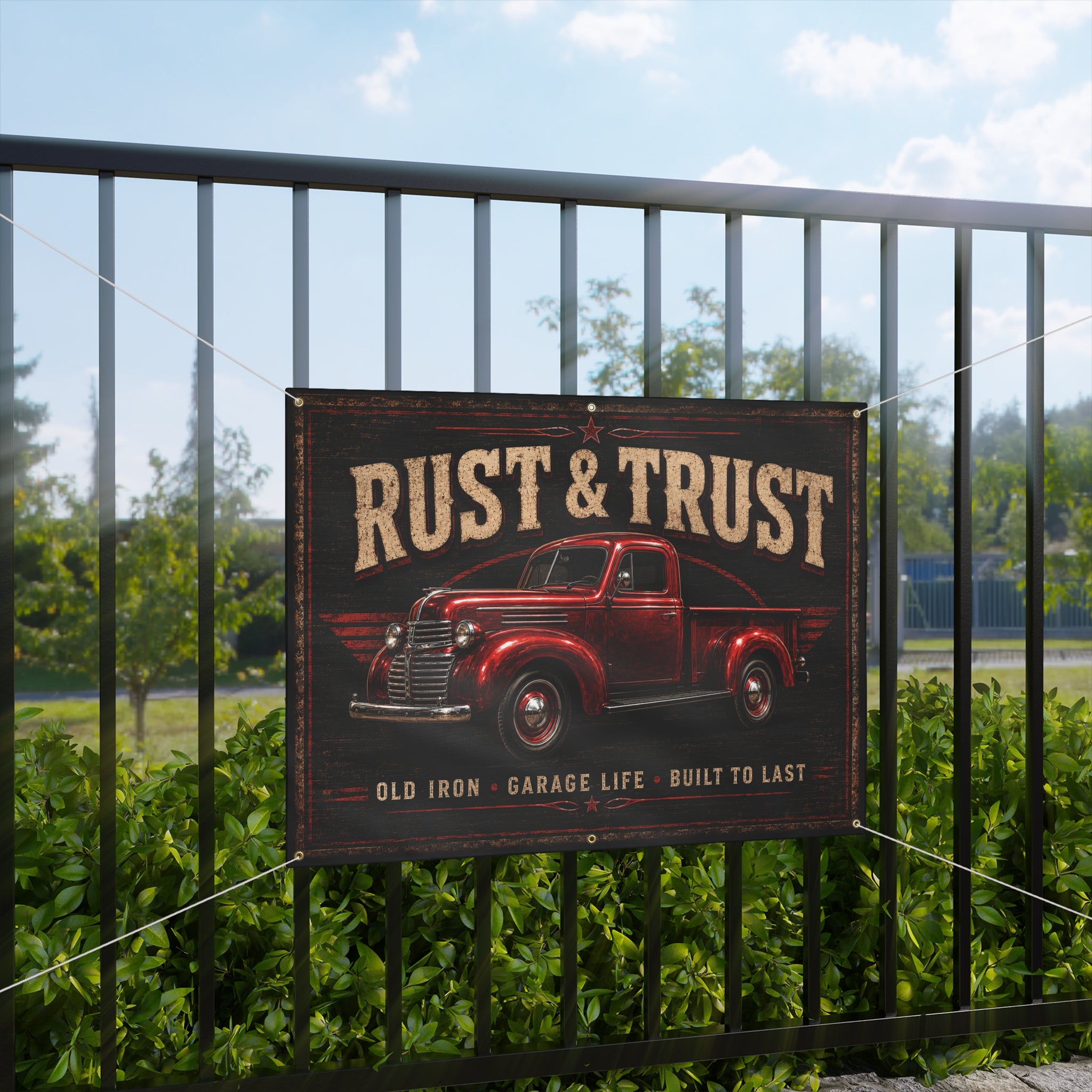 Rust & Trust Garage Banner