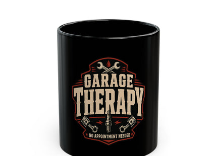 Garage Therapy Black Mug