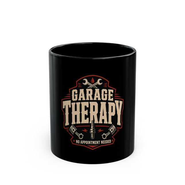 Garage Therapy Black Mug