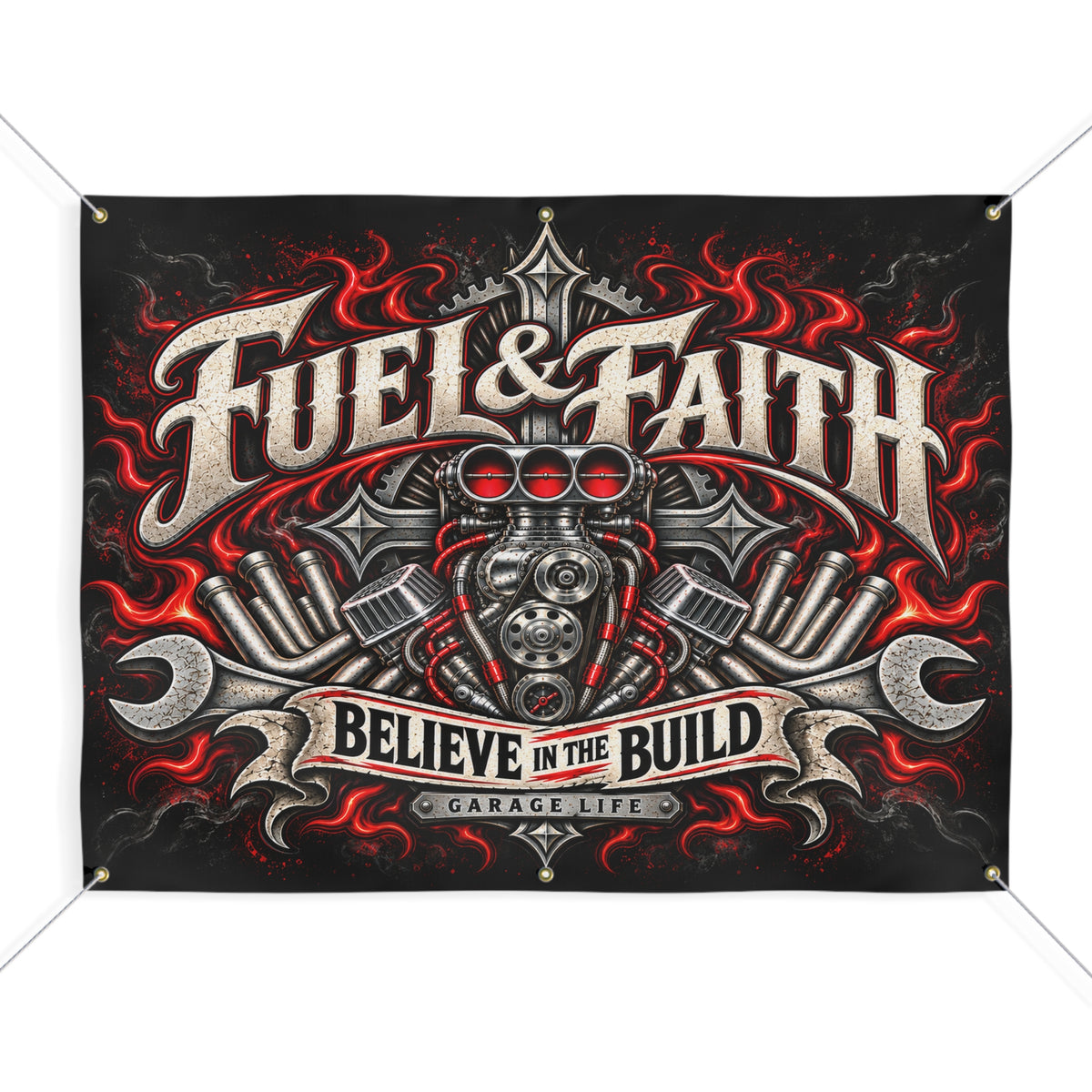 Fuel & Faith Garage Banner