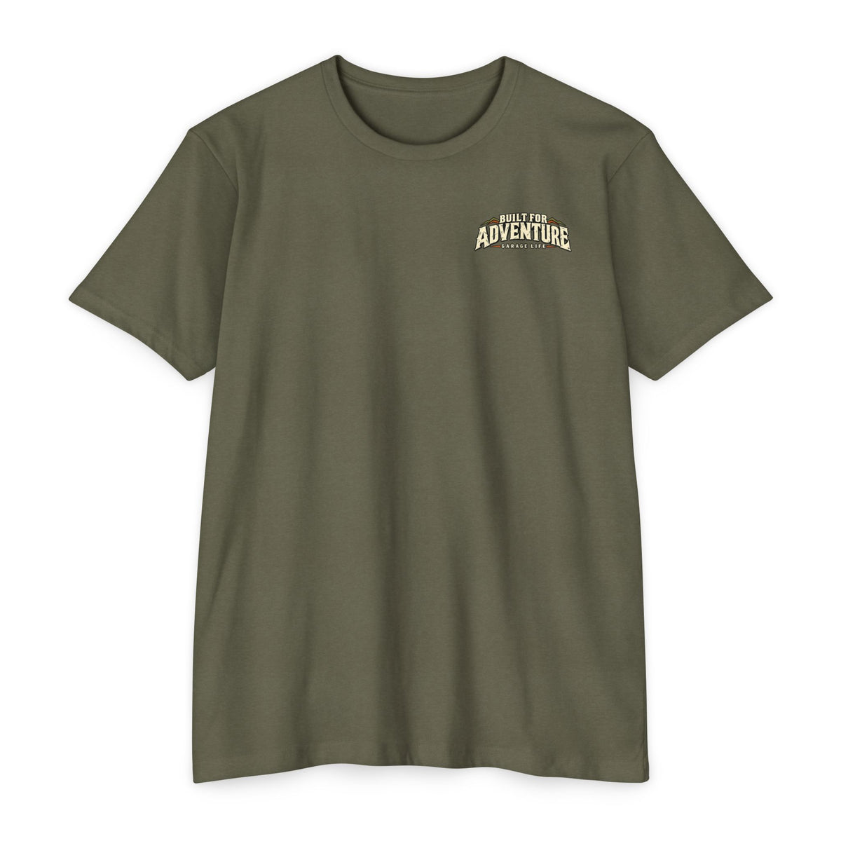 Built For Adventure T-Shirt with Garage Life artwork by Print Gear