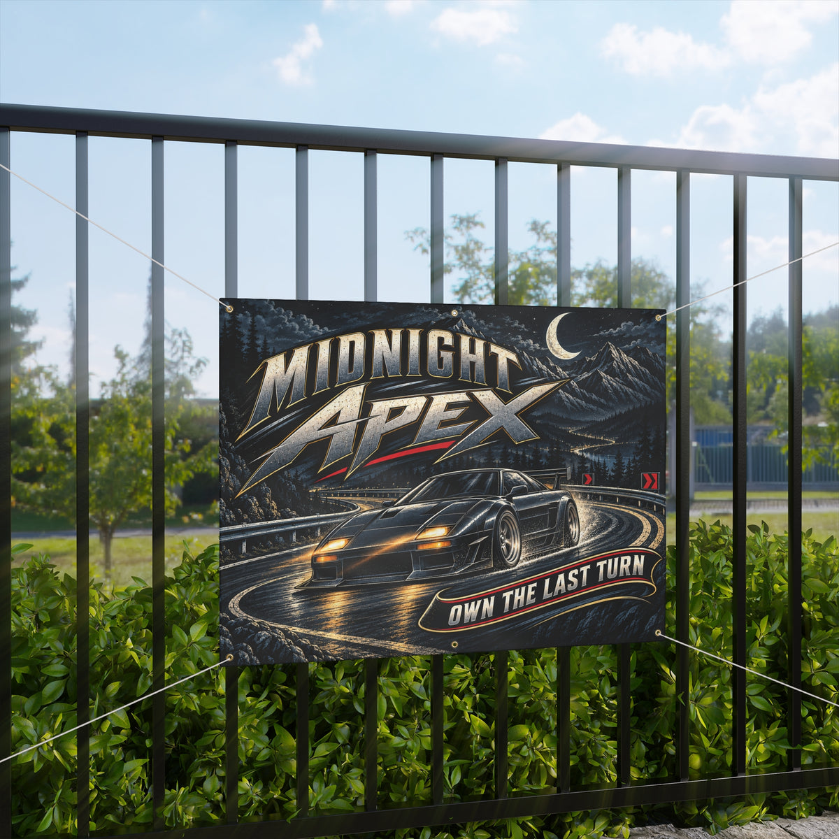Midnight Apex Garage Banner