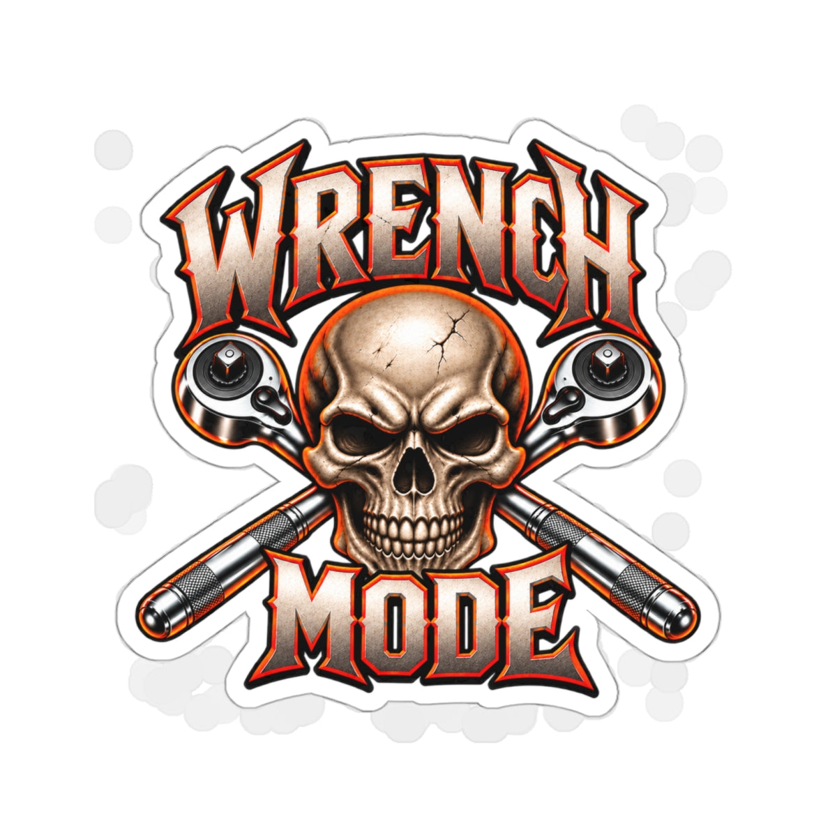 Wrench Mode Die-Cut Sticker 1 with Garage Life artwork by Print Gear