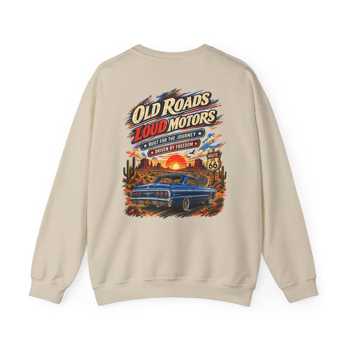 Old Roads Loud Motors Crewneck Sweatshirt