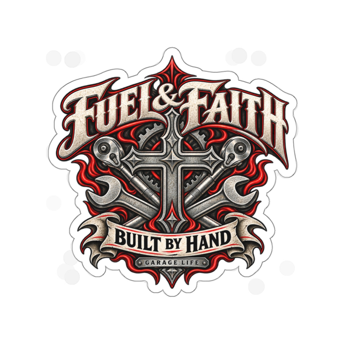 Fuel & Faith Die-Cut Sticker 2