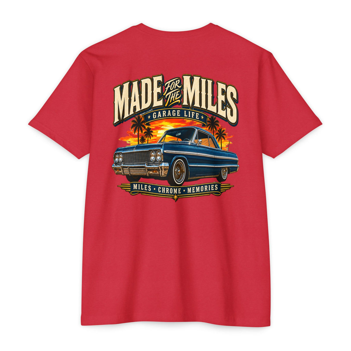 Made For The Miles T-Shirt with Garage Life artwork by Print Gear