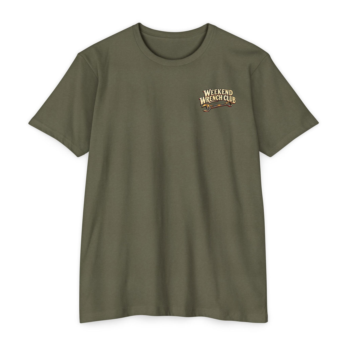 Weekend Wrench Club T-Shirt with Garage Life artwork by Print Gear