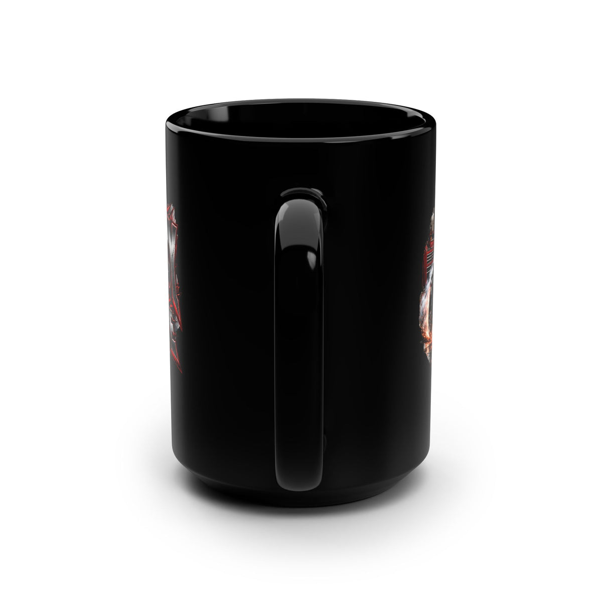No Mercy Garage Black Mug 15oz with Garage Life artwork by Print Gear