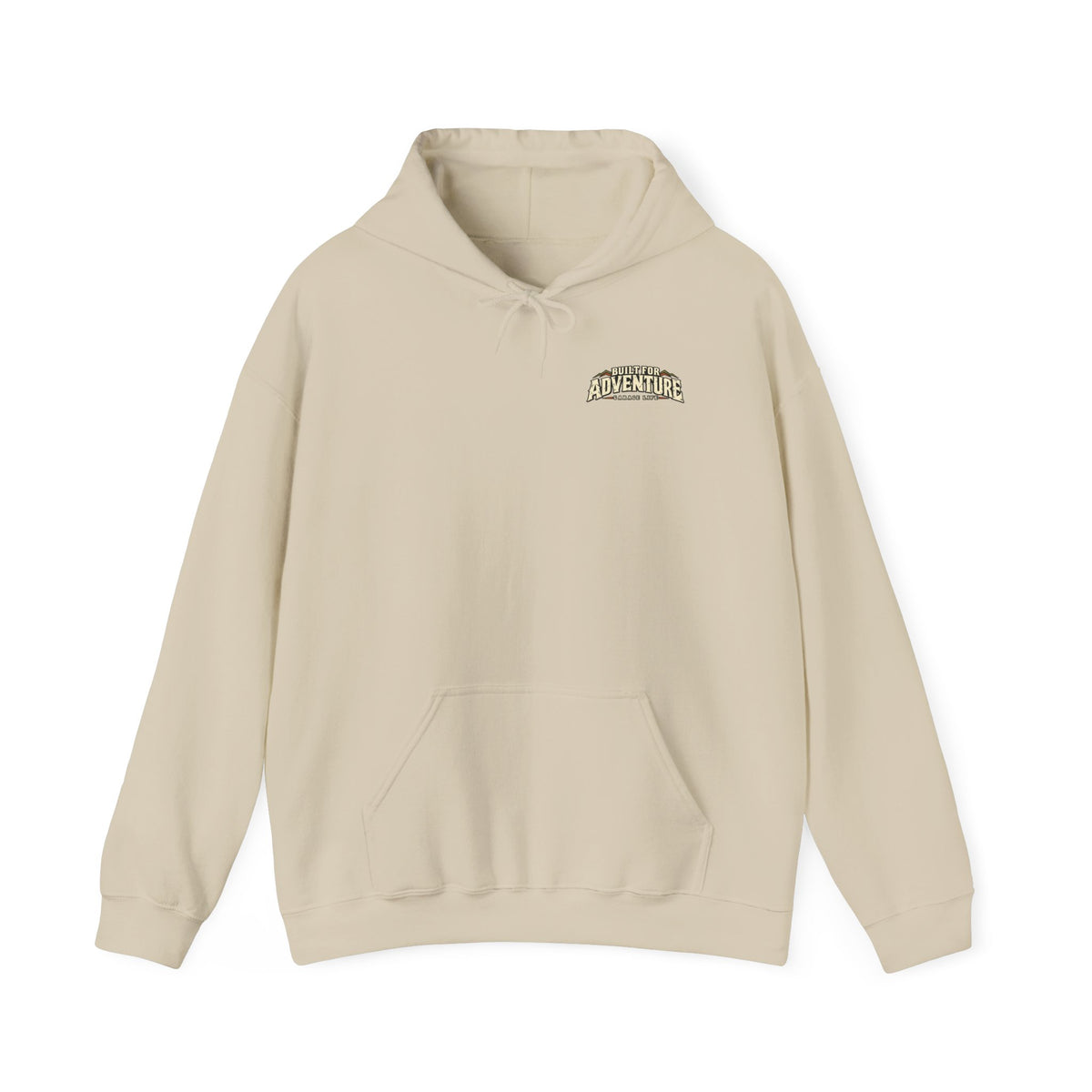 Built For Adventure Hoodie with Garage Life artwork by Print Gear