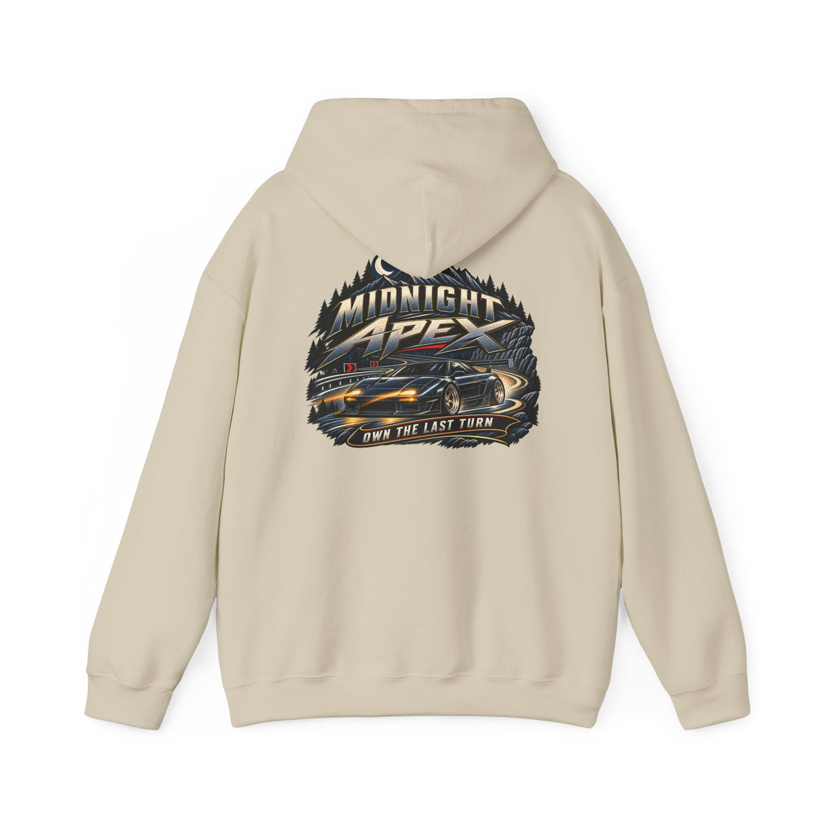 Midnight Apex Hoodie with Garage Life artwork by Print Gear