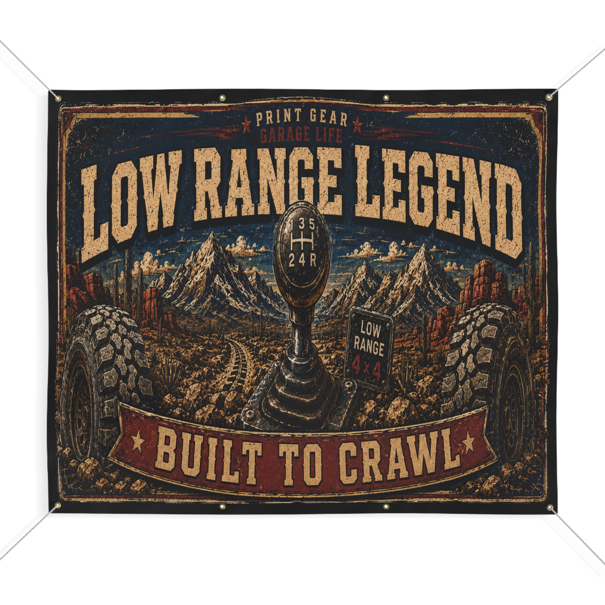 Low Range Legend Garage Banner