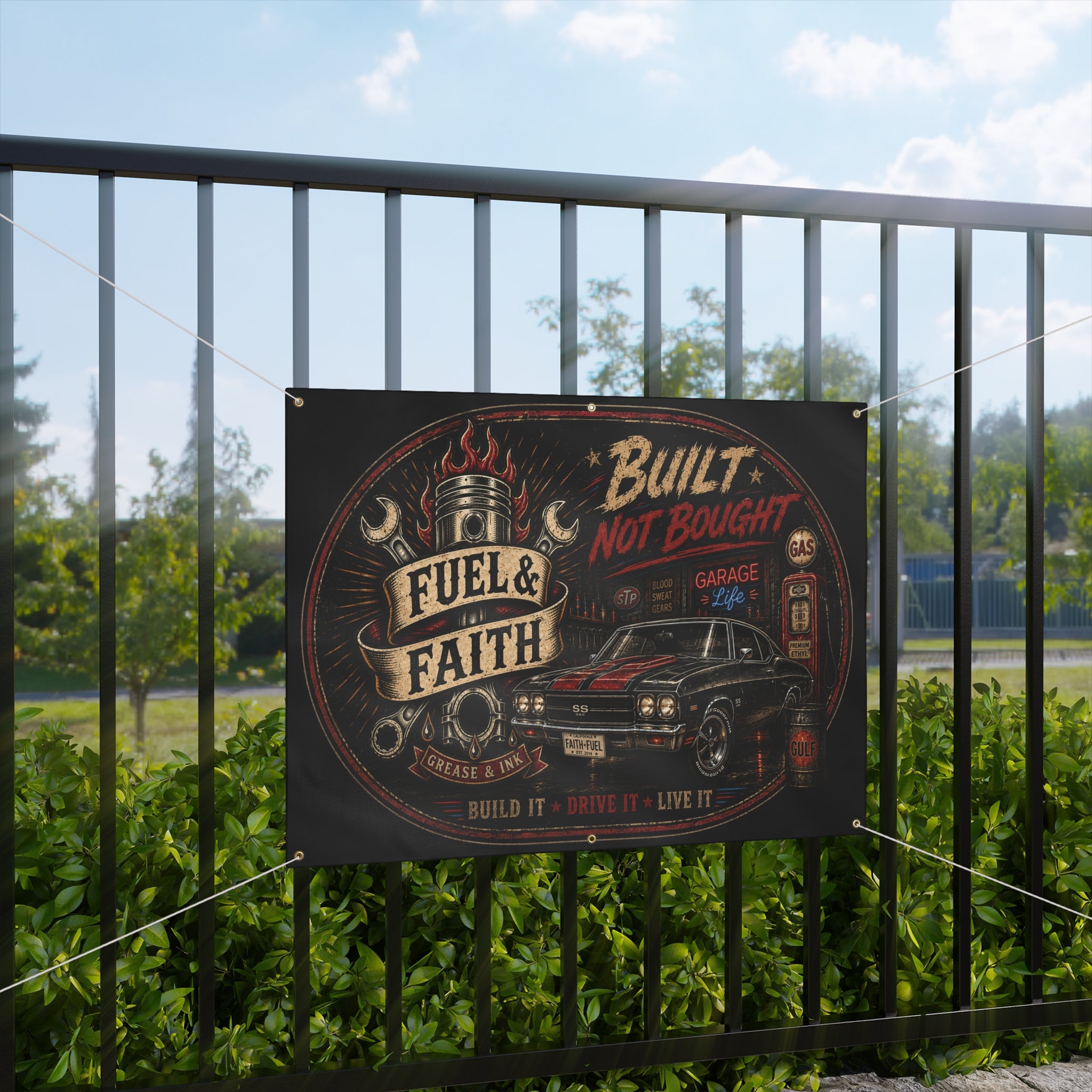Fuel & Faith Garage Banner