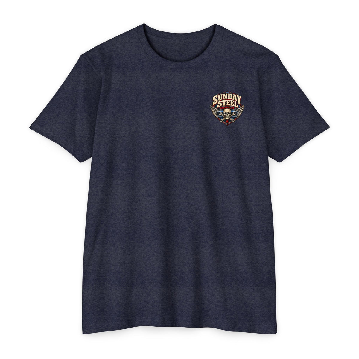 Sunday Steel T-Shirt with Garage Life artwork by Print Gear