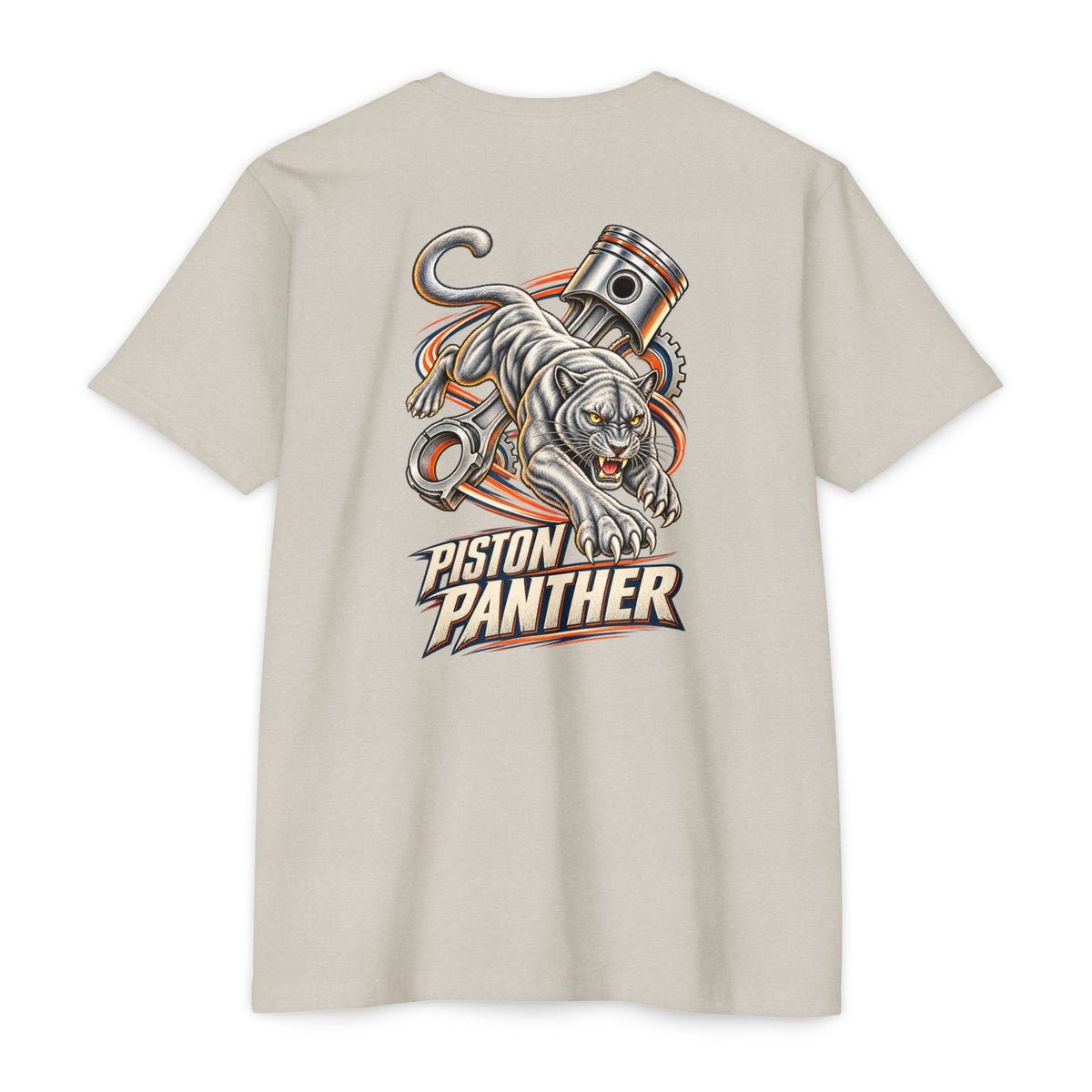 Piston Panther T-Shirt with Garage Life artwork by Print Gear