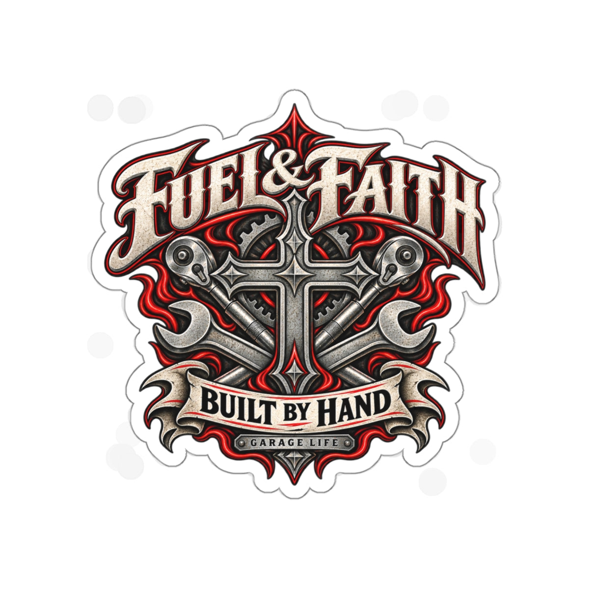 Fuel & Faith Die-Cut Sticker 2
