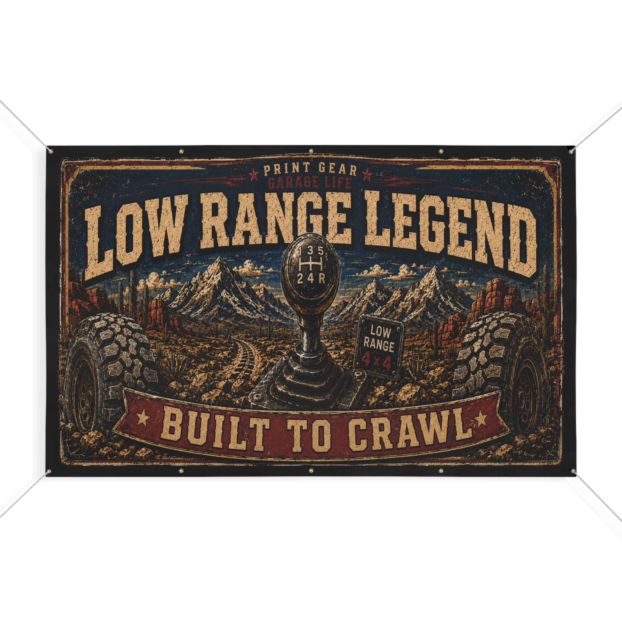 Low Range Legend Garage Banner