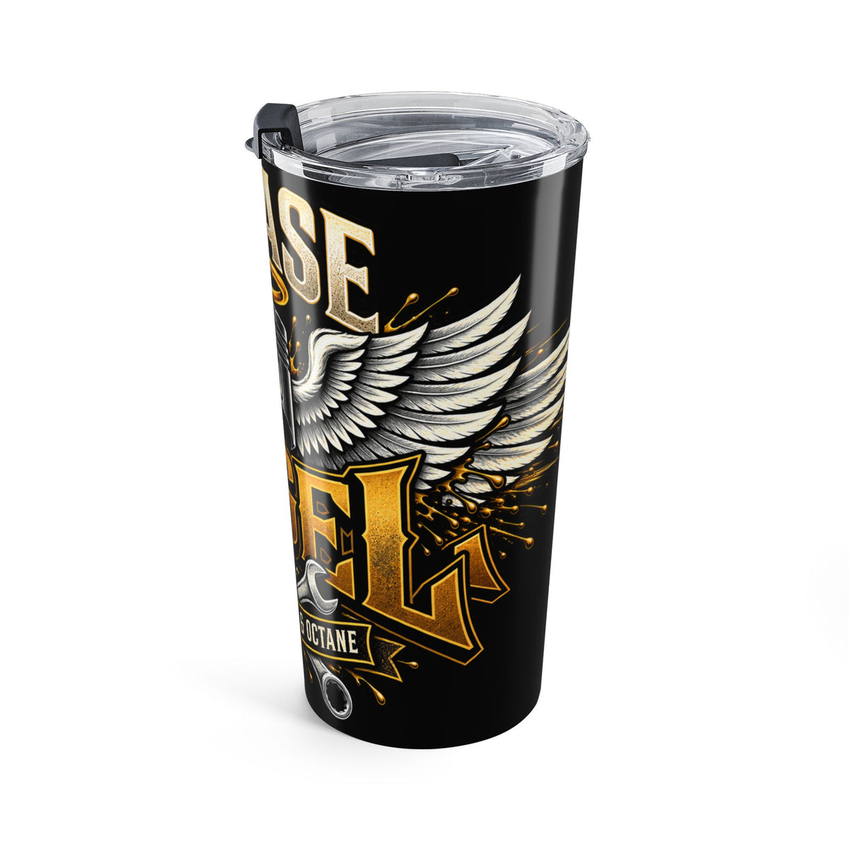 Grease Angel 20oz Tumbler with Garage Life artwork by Print Gear