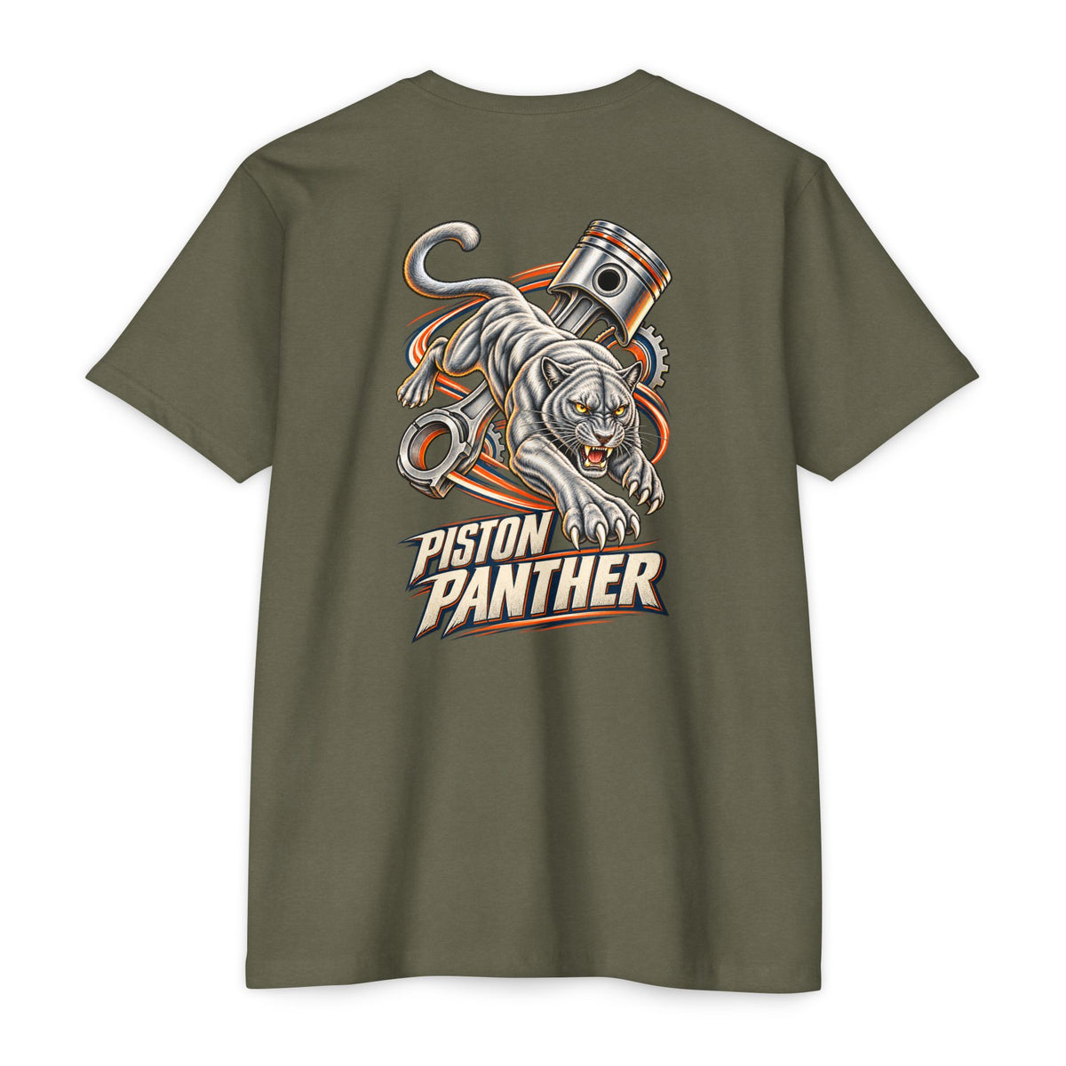 Piston Panther T-Shirt with Garage Life artwork by Print Gear