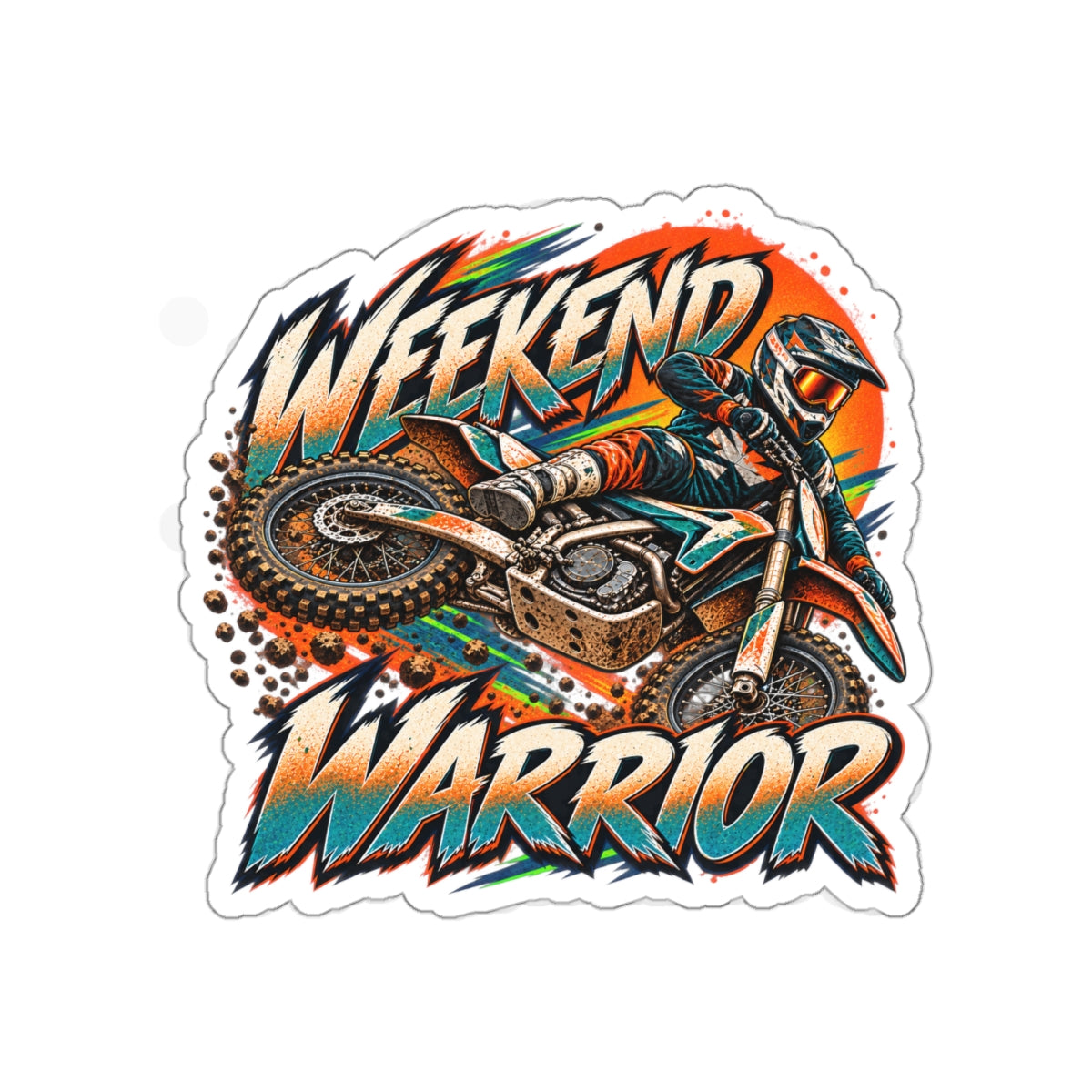 Weekend Warrior Classic Muscle Car Sticker