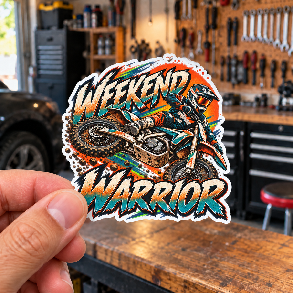 Weekend Warrior Sticker