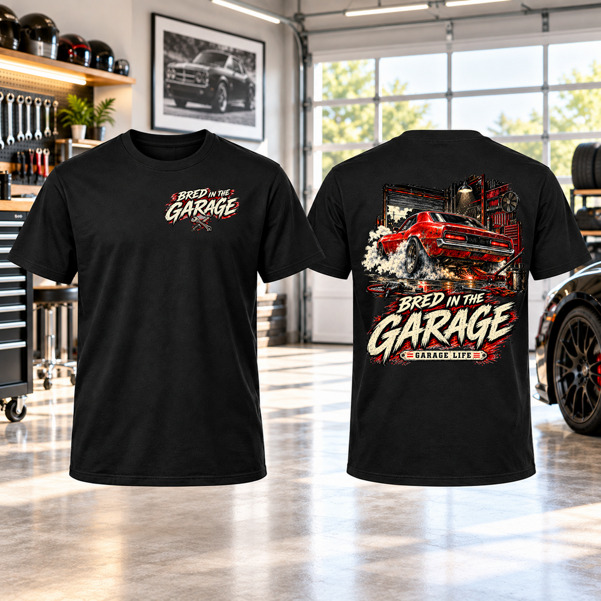 Bred In The Garage T-shirt